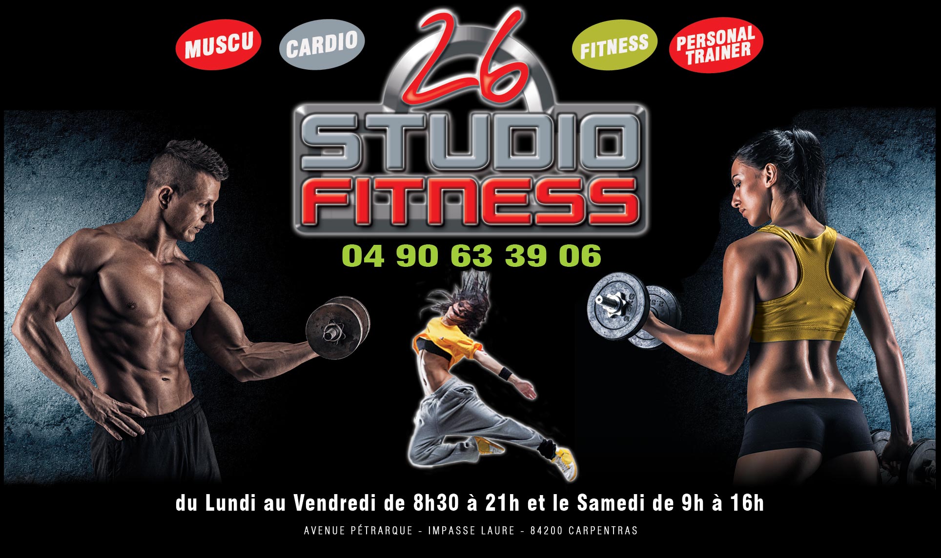 Salle de gym 26 Studio Fitness Carpentras Vaucluse 84